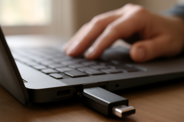 Flashdisk yang dicolok ke port USB laptop tetapi tidak terbaca di Windows